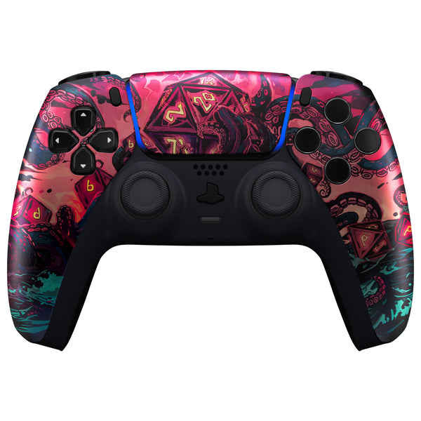 eXtremeRate Treasure of Abyss Front Housing Shell Compatible with ps5  Controller BDM-010/020/030/040, DIY Replacement Shell Custom Touch Pad  Cover 