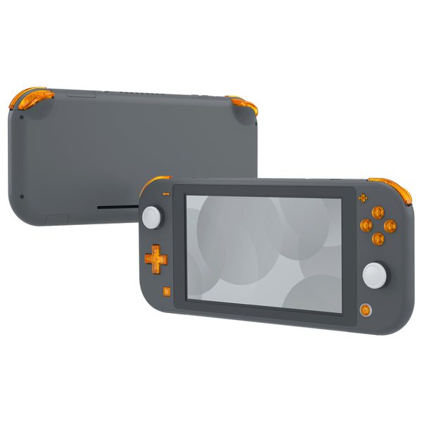 eXtremeRate Clear Orange Replacement ABXY Home Capture Plus Minus