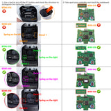 eXtremeRate Replacement D-pad R1 L1 R2 L2 Triggers Share Options Face Buttons, Chameleon Green Purple Full Set Buttons Compatible with ps5 Controller BDM-030/040/050 - Controller NOT Included - JPF1002G3