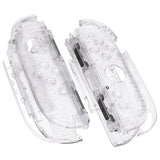 eXtremeRate DIY Replacement Full Set Shell Case with Buttons for Joycon 2 of Nintendo Switch 2 - Deluxe Version - Clear - AWHNTM006