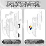 eXtremeRate DIY Replacement Full Set Shell Case with Buttons for Joycon 2 of Nintendo Switch 2 - Deluxe Version - Glow in Dark - Green - AWHNTM007
