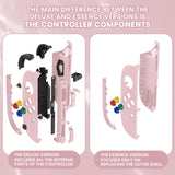 eXtremeRate DIY Replacement Full Set Shell Case with Buttons for Joycon 2 of Nintendo Switch 2 - Deluxe Version - Cherry Blossoms Pink - AWHNTM009