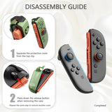 PlayVital Solid Color Series Protective Case for Nintendo Switch 2, Anti-Scratches Hard Shell Dockable Grip Cover with Extra Foldable Stand & Thumb Grips for Nintendo Switch 2  - Matcha Green - AXKNTM005