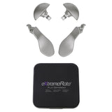 eXtremeRate Back Paddles for PS5 Edge Controller, Metallic Silver Replacement Interchangeable 4PCS Metal Back Buttons for PS5 Edge Controller - Controller NOT Included - BHPFM001
