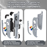 eXtremeRate DIY Replacement Full Set Shell Case with Buttons for Joycon 2 of Nintendo Switch 2 - Essence Version - New Hope Gray - BSUNTM011