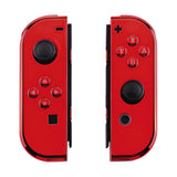 eXtremeRate Chrome Red Handheld Controller Housing With Full Set Buttons DIY Replacement Shell Case for NS Switch JoyCon & OLED JoyCon - Console Shell NOT Included - CD403