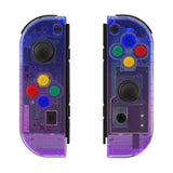 eXtremeRate Gradient Translucent Bluebell Joycon Handheld Controller Housing with Full Set Buttons, DIY Replacement Shell Case for NS Switch JoyCon & OLED JoyCon - Console Shell NOT Included - CP339