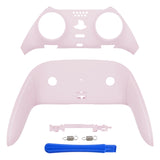 eXtremeRate Cherry Blossoms Pink Top Bottom Decorative Trim Shell Compatible with ps5 Edge Controller DIY Replacement Front Back Clip Shell, Custom Plates Cover Compatible with ps5 Edge Controller - CXQEGP010