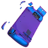 eXtremeRate Replacement Chameleon Purple Blue Full Set Shell with Buttons for Steam Deck LCD - QESDP004