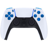 eXtremeRate Replacement D-pad R1 L1 R2 L2 Triggers Share Options Face Buttons, Clear Blue Full Set Buttons Compatible with ps5 Controller BDM-030/040/050 - Controller NOT Included - JPF3004G3