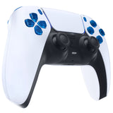 eXtremeRate Replacement D-pad R1 L1 R2 L2 Triggers Share Options Face Buttons, Clear Blue Full Set Buttons Compatible with ps5 Controller BDM-030/040/050 - Controller NOT Included - JPF3004G3