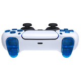 eXtremeRate Replacement D-pad R1 L1 R2 L2 Triggers Share Options Face Buttons, Clear Blue Full Set Buttons Compatible with ps5 Controller BDM-030/040/050 - Controller NOT Included - JPF3004G3