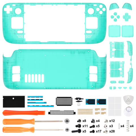 eXtremeRate Blue Custom Faceplate Back Plate Shell for Steam Deck, Handheld  Console Replacement Housing Case, DIY Full Set Shell with Buttons for Steam  Deck Console - Console NOT Included – eXtremeRate Retail