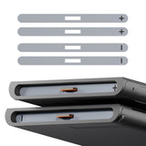 eXtremeRate Side Rail Slot Sticker for Nintendo Switch 2 Console - New Hope Gray - DDBNT195