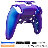 eXtremeRate Chameleon Purple Blue Custom Back Housing Bottom Shell Compatible with ps5 Edge Controller, DIY Replacement Back Shell Cover Compatible with ps5 Edge Controller - DQZEGP008