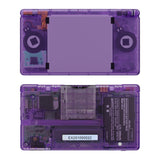 eXtremeRate Clear  Atomic Purple Replacement Full Housing Shell for Nintendo DS Lite, Custom Handheld Console Case Cover with Buttons, Screen Lens for Nintendo DS Lite NDSL - Console NOT Included - DSLM5005