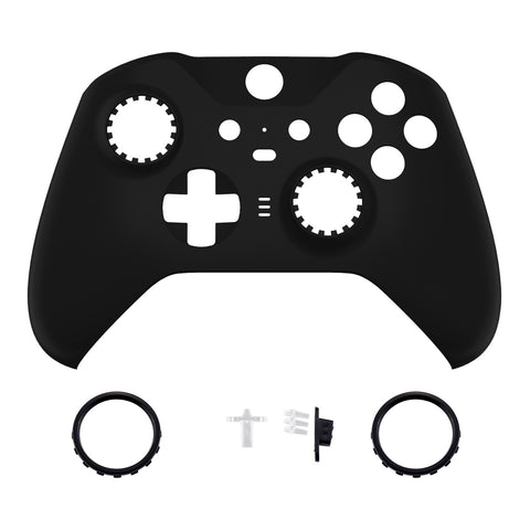 eXtremeRate Replacement Front Housing Shell Case for Xbox One Elite Series 2 & Elite 2 Core Controller (Model 1797) - Black - ELP309