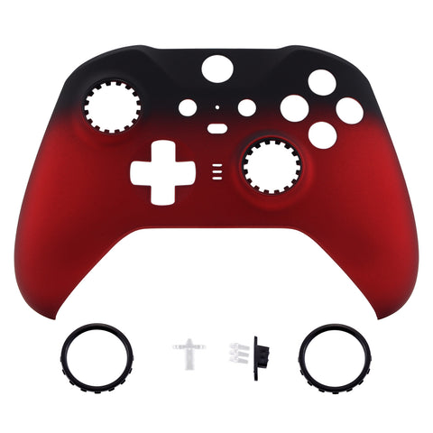 eXtremeRate Replacement Front Housing Shell Case for Xbox One Elite Series 2 & Elite 2 Core Controller (Model 1797) - Shadow Scarlet Red - ELP319