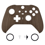 eXtremeRate Replacement Front Housing Shell Case for Xbox One Elite Series 2 & Elite 2 Core Controller (Model 1797) - Wood Grain - ELS201