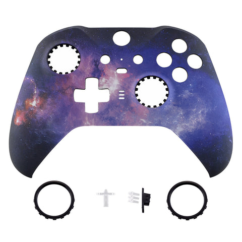 eXtremeRate Replacement Front Housing Shell Case for Xbox One Elite Series 2 & Elite 2 Core Controller (Model 1797) - Nebula Galaxy - ELT101