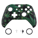 eXtremeRate Replacement Front Housing Shell Case for Xbox One Elite Series 2 & Elite 2 Core Controller (Model 1797) - Green Weeds - ELT111
