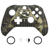 eXtremeRate Replacement Front Housing Shell Case for Xbox One Elite Series 2 & Elite 2 Core Controller (Model 1797) - Eye of Providence Pyramid - ELT153