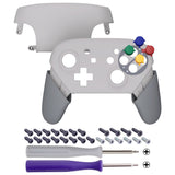 eXtremeRate SFC SNES Classic EU Style Faceplate Backplate Handles for NS Switch Pro Controller - Controller NOT Included - FRT103