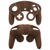 eXtremeRate Wood Grain Replacement Faceplate Backplate with Buttons for Nintendo GameCube Controller - GCNS2001