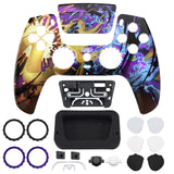 eXtremeRate LUNA Redesigned Front Shell with Touchpad for PS5 Controller BDM-010/020/030/040/050 - Splattering Fighting - GHPFR005