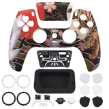 eXtremeRate LUNA Redesigned Front Shell with Touchpad for PS5 Controller BDM-010/020/030/040/050 - Tiger & Crane - GHPFR006