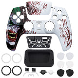 eXtremeRate LUNA Redesigned Clown HAHAHA Front Shell Touchpad Compatible with ps5 Controller BDM-010/020/030/040, DIY Replacement Housing Custom Touch Pad Cover Compatible with ps5 Controller - GHPFT001