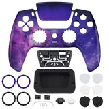 eXtremeRate LUNA Redesigned Front Shell with Touchpad for PS5 Controller BDM-010/020/030/040/050 - Nebula Galaxy - GHPFT005