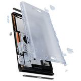 eXtremeRate Replacement DIY Rear Back Plate for Nintendo Switch 2 Handheld Console  (Without Kickstand) - Clear Glacier Blue - GLTNTM003