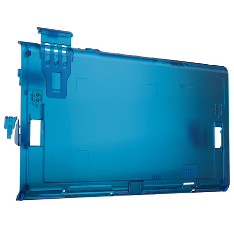 eXtremeRate Replacement DIY Rear Back Plate for Nintendo Switch 2 Handheld Console  (Without Kickstand) - Clear Blue - GLTNTM005