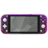 eXtremeRate Gradient Translucent Purple Rose Red DIY Replacement Shell for Nintendo Switch Lite, NSL Handheld Controller Housing with Screen Protector, Custom Case Cover for Nintendo Switch Lite - DLP318