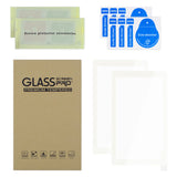 eXtremeRate 2 Pack White Border Transparent HD Saver Protector Film, Tempered Glass Screen Protector for Nintendo Switch Lite [Anti-Scratch, Anti-Fingerprint, Shatterproof, Bubble-Free] - HL708