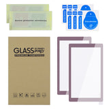 eXtremeRate 2 Pack Dark Grayish Violet Border Transparent HD Saver Protector Film, Tempered Glass Screen Protector for Nintendo Switch Lite [Anti-Scratch, Anti-Fingerprint, Shatterproof, Bubble-Free] - HL735