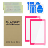eXtremeRate 2 Pack Bright Pink Border Transparent HD Saver Protector Film, Tempered Glass Screen Protector for Nintendo Switch Lite [Anti-Scratch, Anti-Fingerprint, Shatterproof, Bubble-Free] - HL740