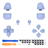 eXtremeRate Replacement Full Set Buttons for PS5 Controller BDM-030/040/050/060 - Light Violet - JPF1015G3