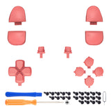 eXtremeRate Replacement Full Set Buttons for PS5 Controller BDM-030/040/050/060 - Coral - JPF1020G3