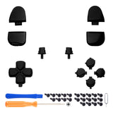 eXtremeRate Replacement Full Set Buttons for PS5 Controller BDM-030/040/050/060 - Chrome Black - JPF2008G3