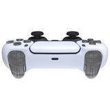 eXtremeRate Replacement D-pad R1 L1 R2 L2 Triggers Share Options Face Buttons, Clear Black Full Set Buttons Compatible with ps5 Controller BDM-010 & BDM-020 - JPF3023G2