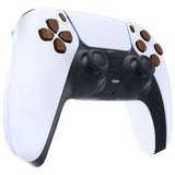 eXtremeRate Replacement D-pad R1 L1 R2 L2 Triggers Share Options Face Buttons, Wood Grain Full Set Buttons Compatible with ps5 Controller BDM-030/040/050 - Controller NOT Included - JPF9001G3