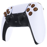 eXtremeRate Replacement D-pad R1 L1 R2 L2 Triggers Share Options Face Buttons, Wood Grain Full Set Buttons Compatible with ps5 Controller BDM-030/040/050 - Controller NOT Included - JPF9001G3