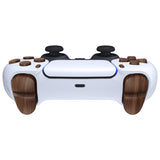 eXtremeRate Replacement D-pad R1 L1 R2 L2 Triggers Share Options Face Buttons, Wood Grain Full Set Buttons Compatible with ps5 Controller BDM-030/040/050 - Controller NOT Included - JPF9001G3