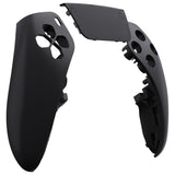 eXtremeRate Black Left Right Front Housing Shell with Touchpad Compatible with ps5 Edge Controller, DIY Replacement Faceplate Shell Custom Touch Pad Cover Compatible with ps5 Edge Controller - MLREGP006