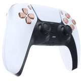 eXtremeRate Replacement D-pad R1 L1 R2 L2 Triggers Share Options Face Buttons, Metallic Rose Gold Full Set Buttons Compatible with ps5 Controller BDM-030/040/050 - Controller NOT Included - JPF1040G3