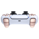 eXtremeRate Replacement D-pad R1 L1 R2 L2 Triggers Share Options Face Buttons, Metallic Rose Gold Full Set Buttons Compatible with ps5 Controller BDM-030/040/050 - Controller NOT Included - JPF1040G3