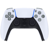 eXtremeRate Replacement D-pad R1 L1 R2 L2 Triggers Share Options Face Buttons, Metallic Steel Gray Full Set Buttons Compatible with ps5 Controller BDM-030/040/050 - Controller NOT Included - JPF1039G3