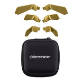 eXtremeRate Metalic Hero Gold 6in1 Replacement Interchangeable Swift Back Paddles for Xbox One Elite & Elite Series 2 Controller - IL603